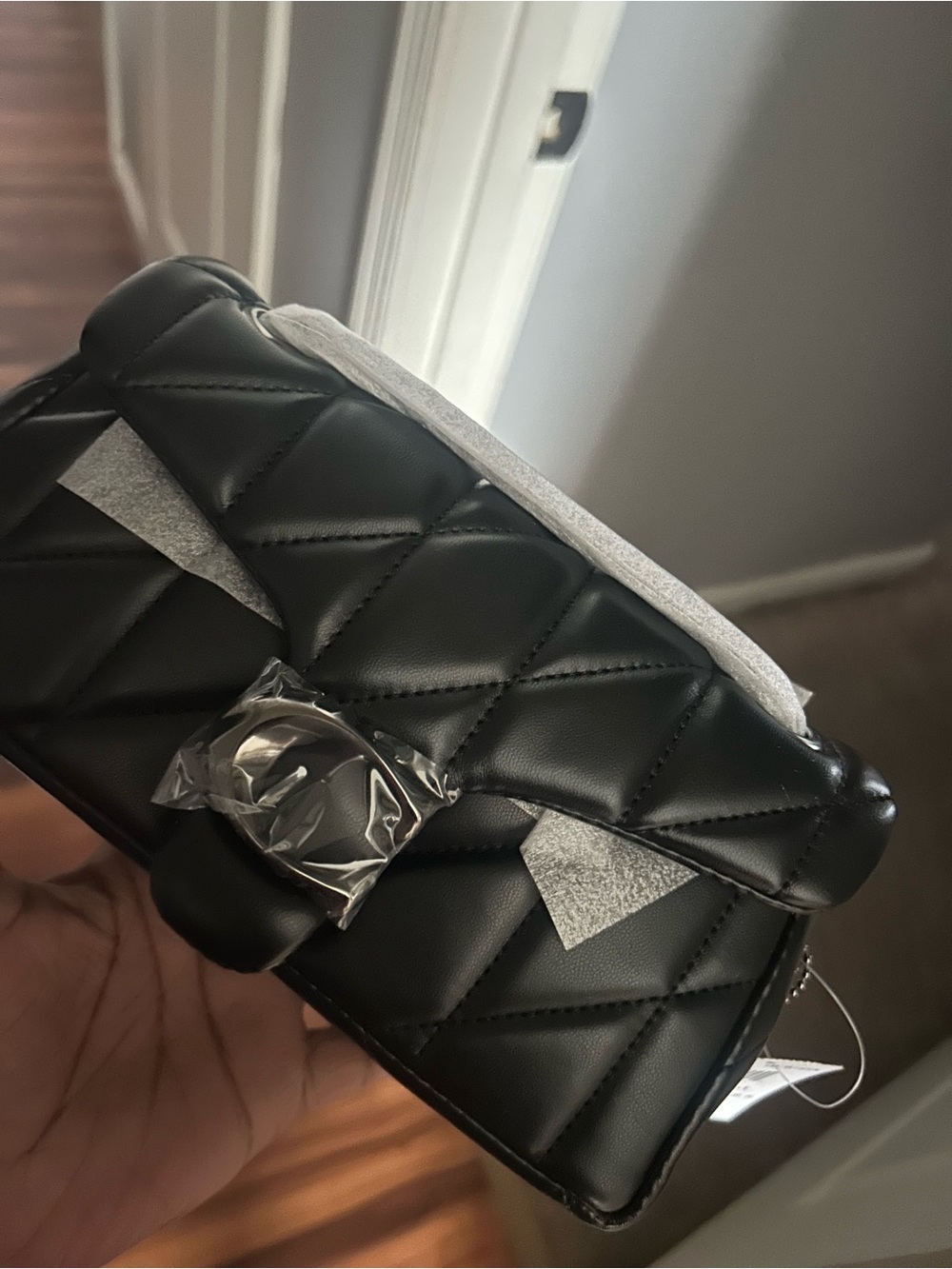Coach Quilted Black Mini Crossbody Bag